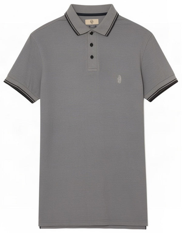 Refrigue Mens Polo Shirt Medium Blue Cotton
