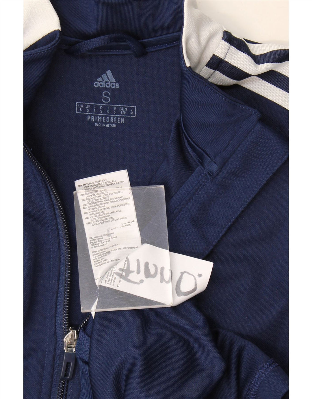 Adidas Aeroready Træningsdragt Topjakke til mænd Small Navy Blue Colourblock