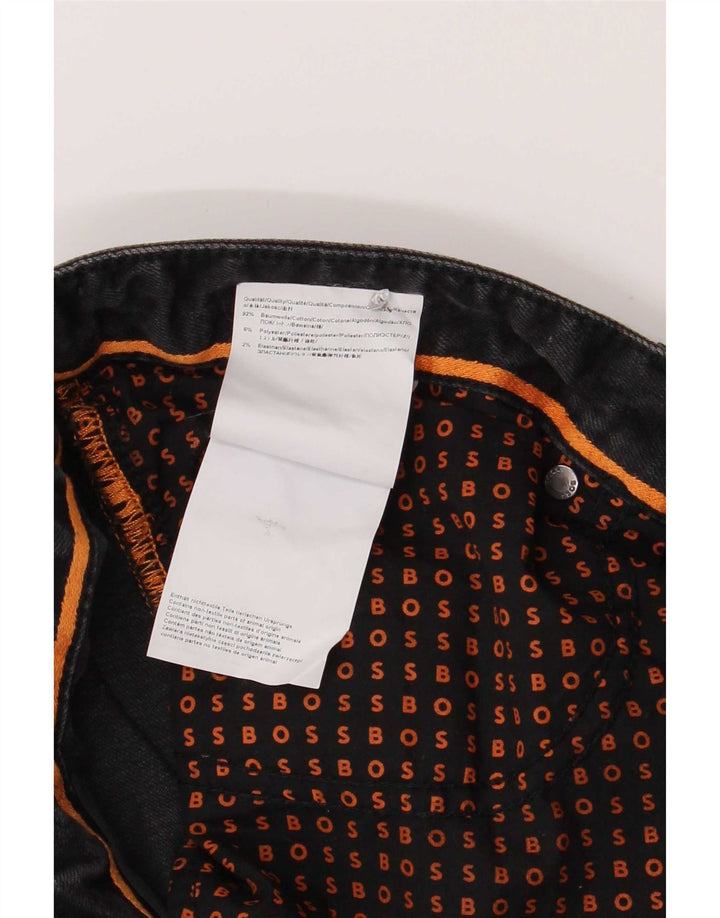 Hugo Boss Herre Slim Jeans W36 L34 Sort Bomuld