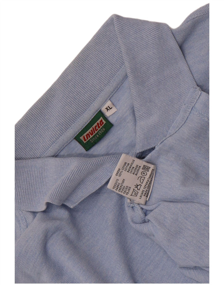 Invicta herre poloshirt XL blå bomuld