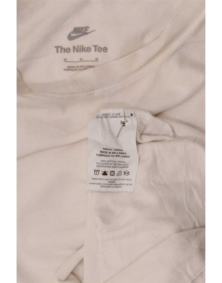 Nike T-shirt top mellem mænd, hvid bomuld