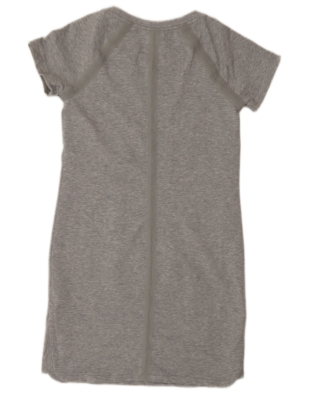 Athleta Dame T-Shirt Kjole UK 10 Small Grå Flecked Polyester