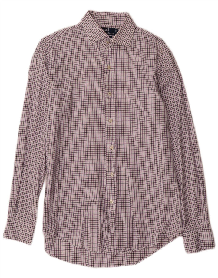 Polo Ralph Lauren Herre Regent skjorte Størrelse 15 1/2 Medium Lilla Ternet