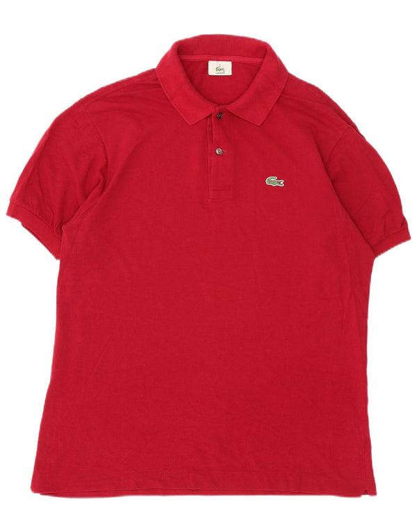 Lacoste Mens Polo Shirt Size 5 Large Red Cotton