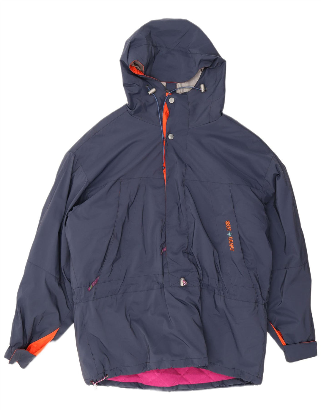 Great Escapes Herre Hættetrøje Skijakke IT 54 2XL Navy Blue Polyester