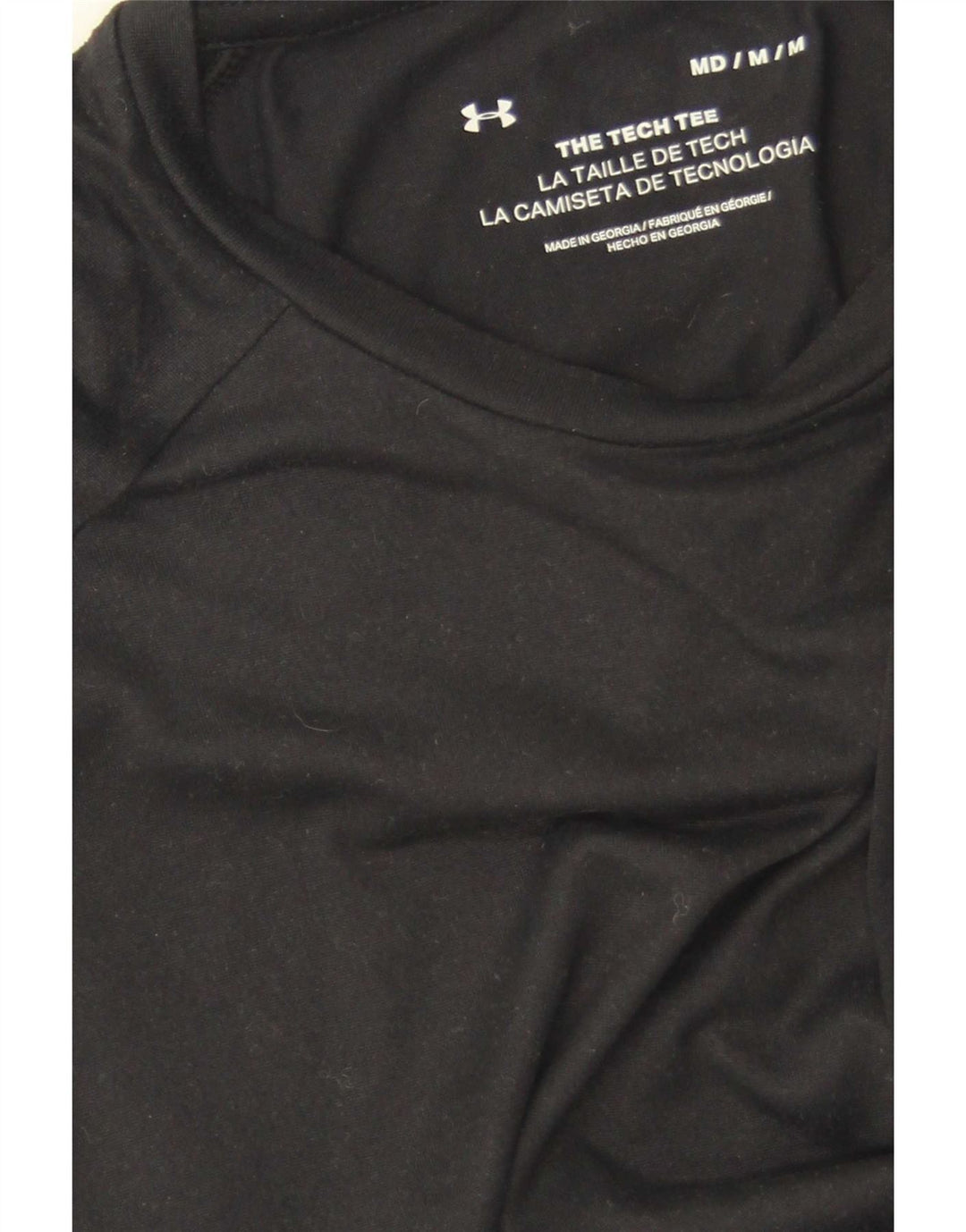 Under Armour Herre T-Shirt Top Medium Sort Polyester