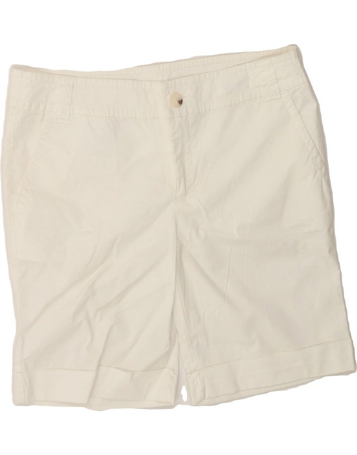 BENETTON Womens Chino Shorts IT 46 Large W34 White Cotton Vintage Benetton and Second-Hand Benetton from Messina Hembry 