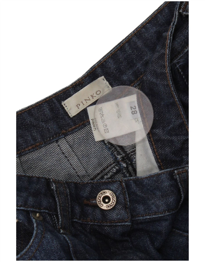 Pinko Dame Slim Jeans W28 L28 Blå Bomuld