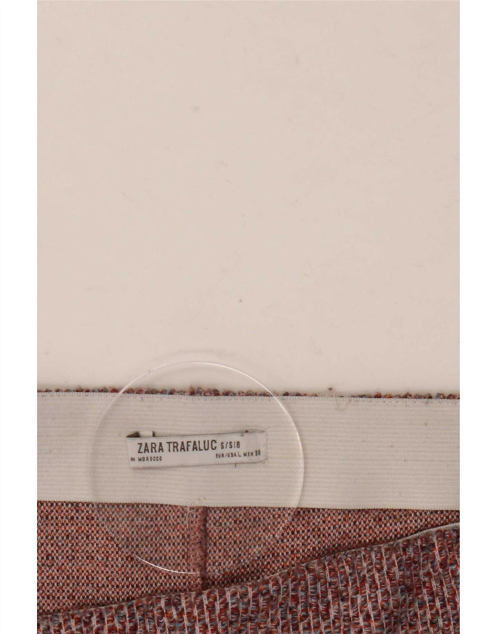 Zara Dame Mini Nederdel Large W30 Rød Flecked