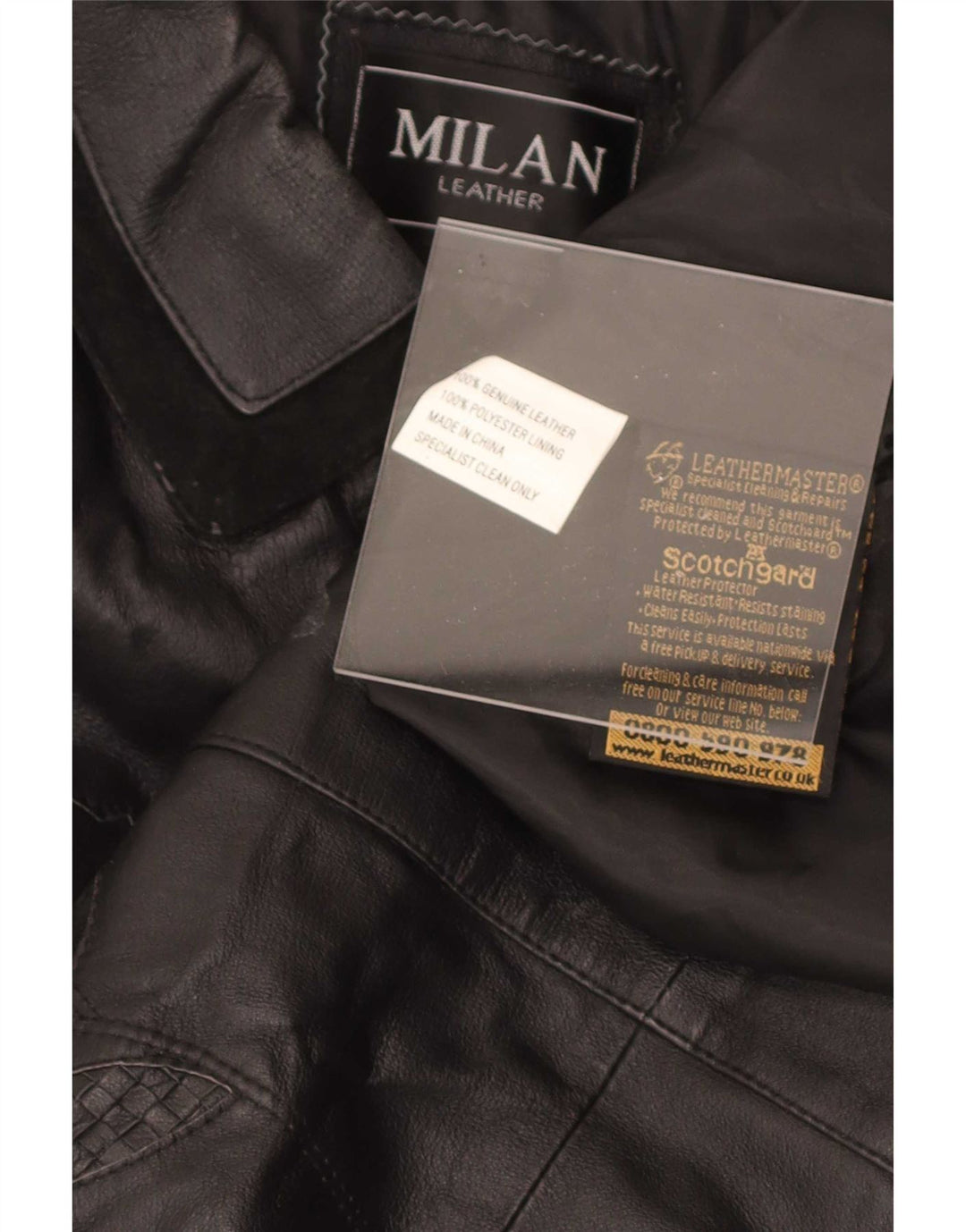 Milan Dame Læderfrakke UK 12 Medium Black Floral