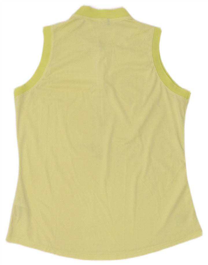 Adidas Dame Vest Top UK 14 Stor Gul Polyester