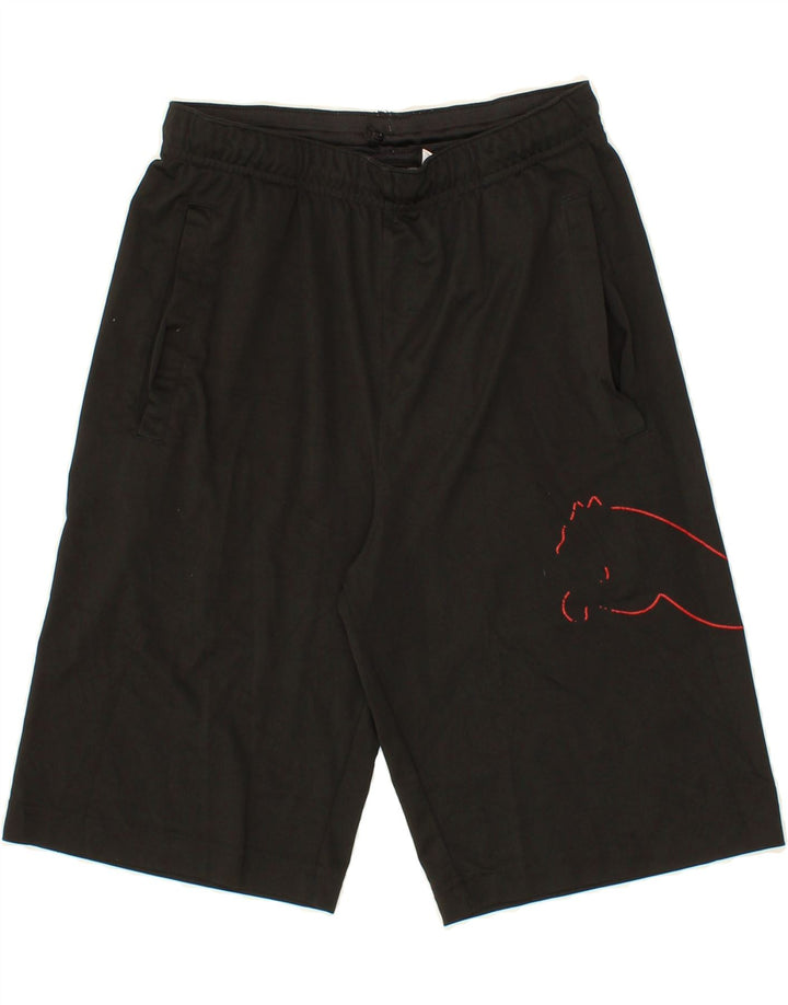 PUMA Mens Graphic Sport Shorts Small  Black Vintage Puma and Second-Hand Puma from Messina Hembry 