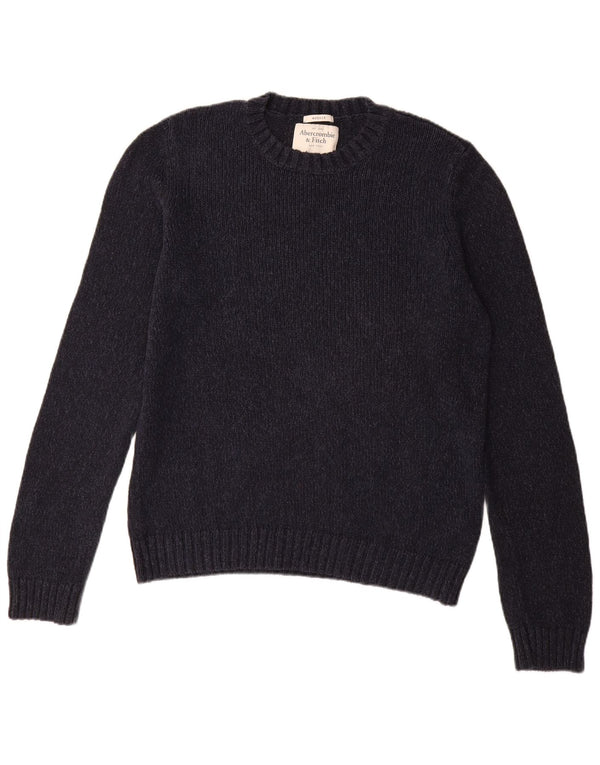 Abercrombie & Fitch Mens Muscle Crew Neck Jumper Sweater XL Navy Blue