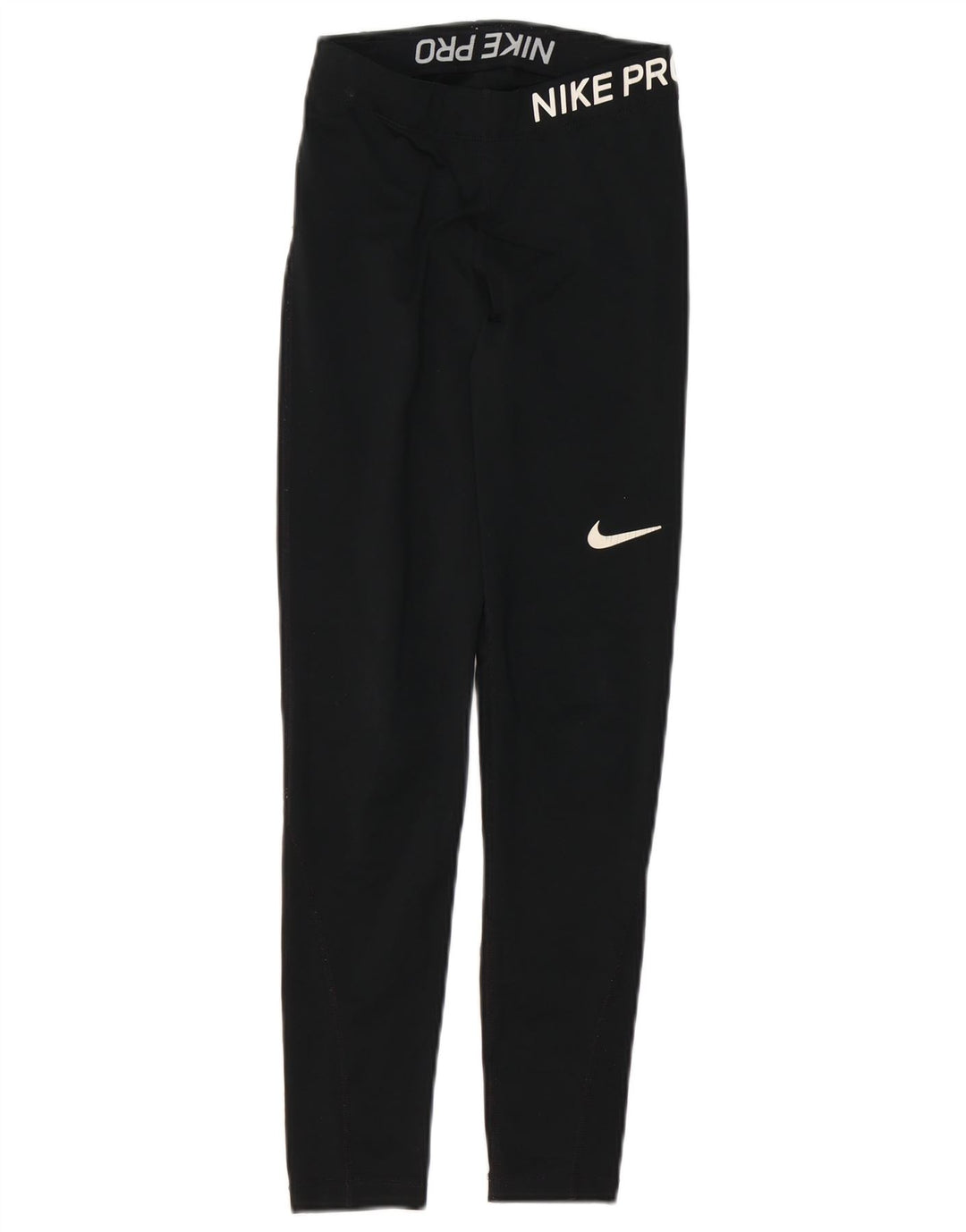 NIKE Dri Fit grafiske leggings til kvinder UK 4 XS Sort