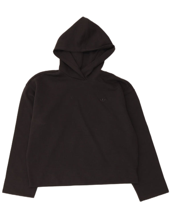 Adidas Dame Loose Fit Hoodie Jumper UK 12/14 Medium Black Bomuld