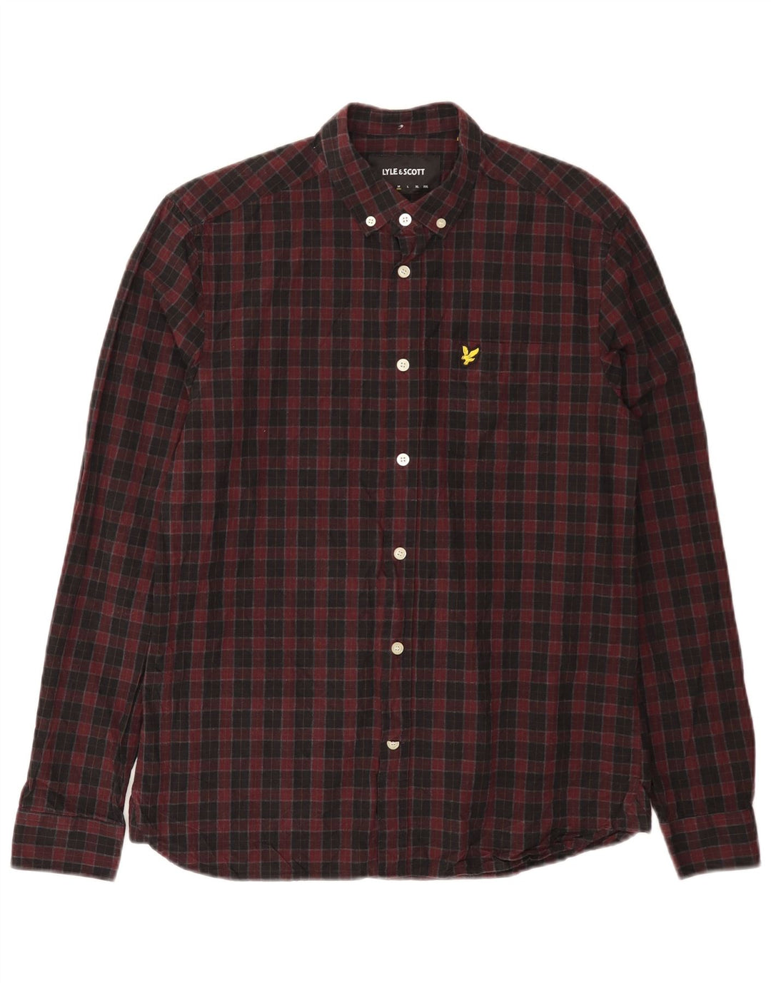 LYLE & SCOTT Herreskjorte Medium Bourgogne Ternet