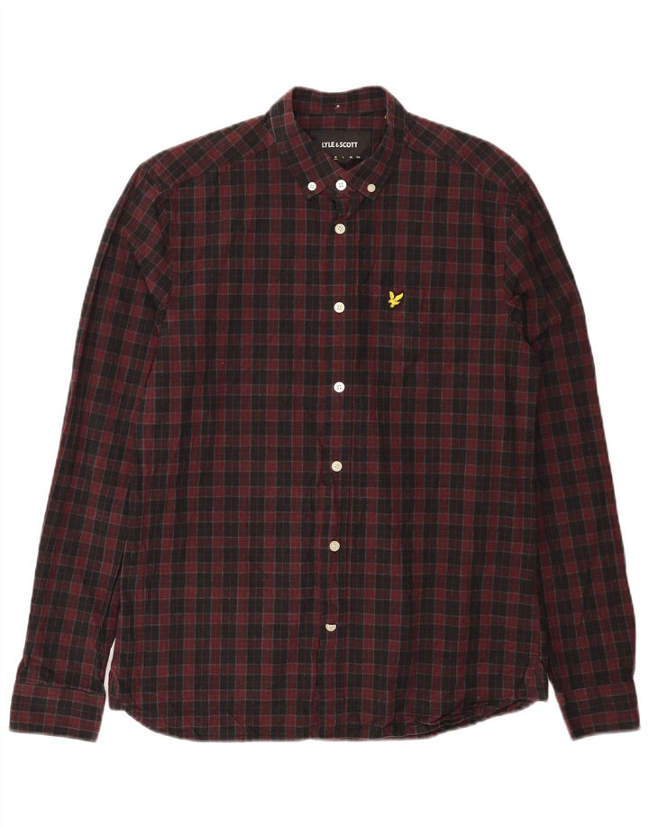LYLE & SCOTT Herreskjorte Medium Bourgogne Ternet