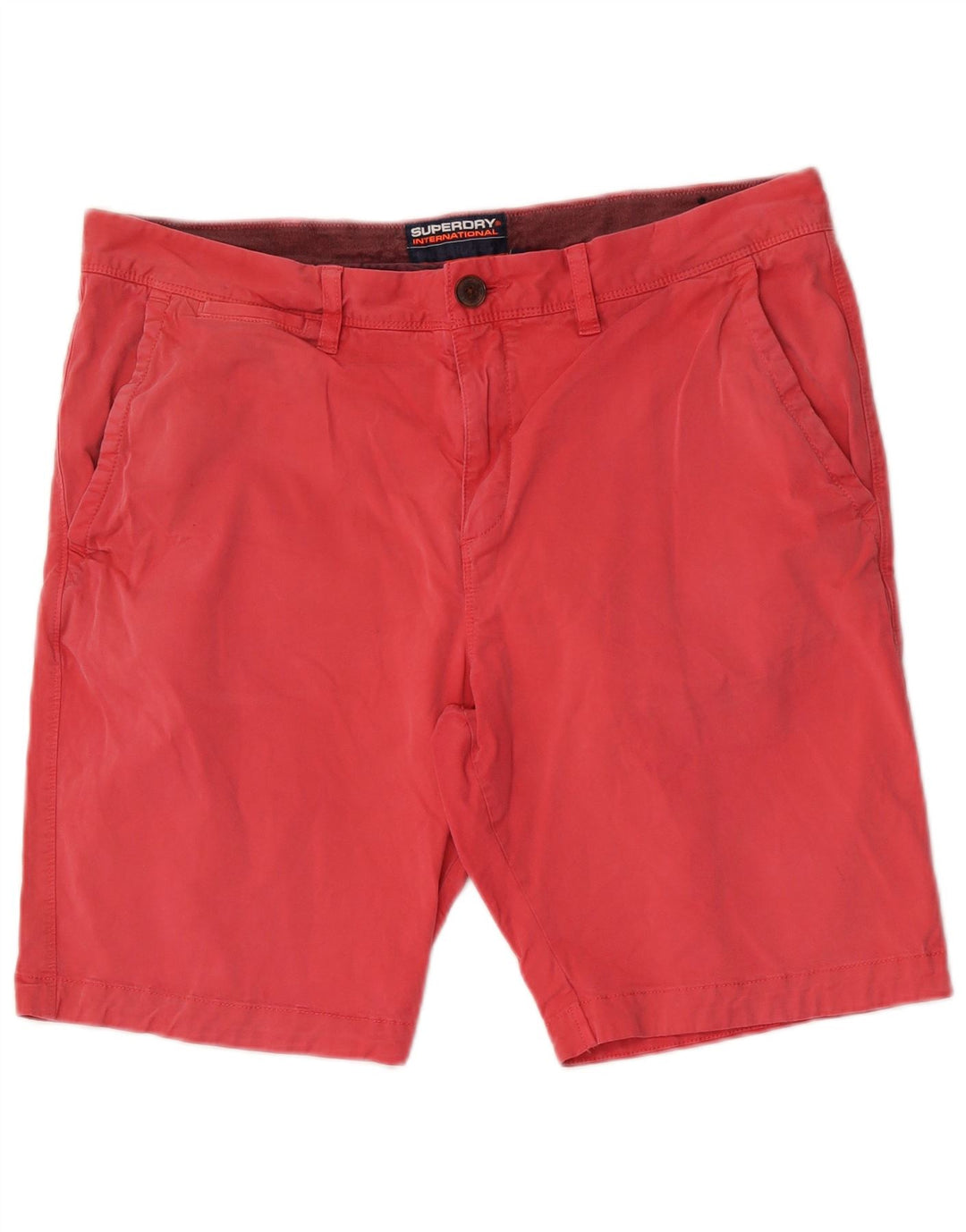 Superdry Chino Shorts til mænd W36 Large Pink Bomuld