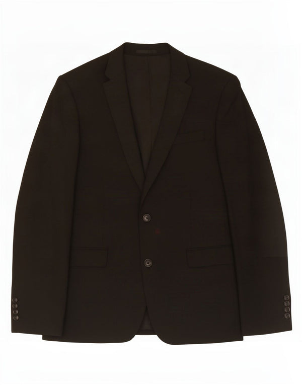 John Lewis Herre 2-knaps blazerjakke UK 40 Stor sort polyester