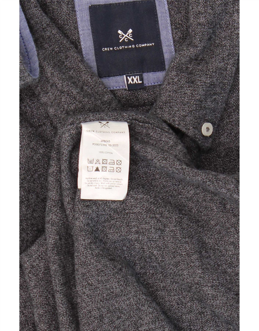 Crew Clothing Herreskjorte 2XL Grå Bomuld