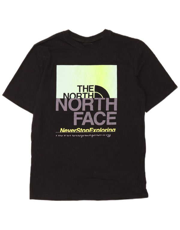 The North Face Herre grafisk T-shirt Top Medium Sort Bomuld