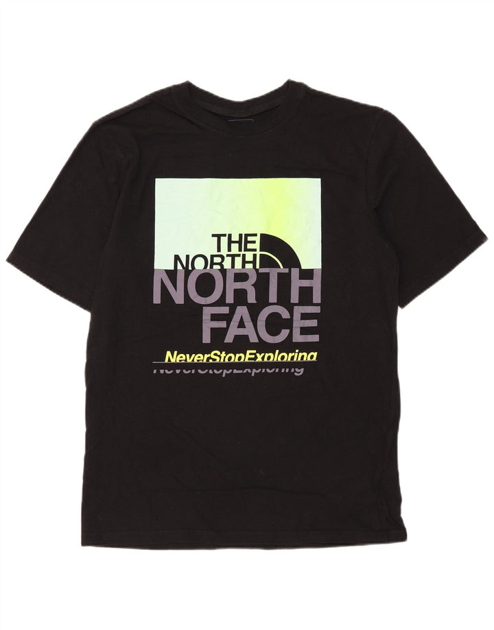 The North Face Herre grafisk T-shirt Top Medium Sort Bomuld