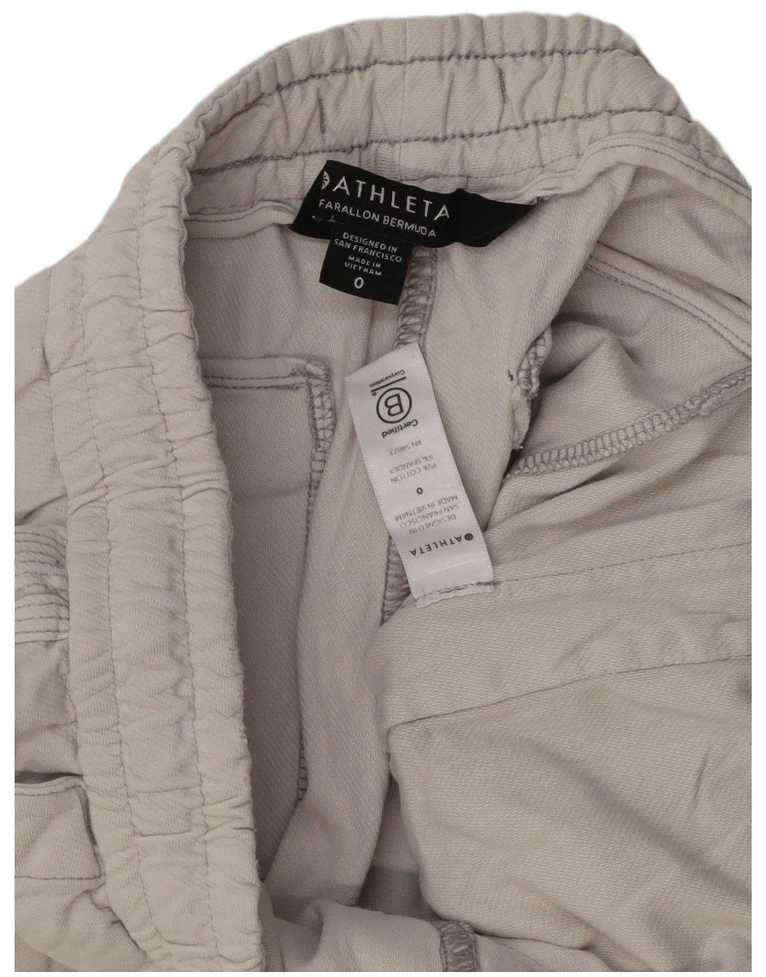 Athleta Bermuda-shorts til kvinder US 0 XS W28 Grå bomuld
