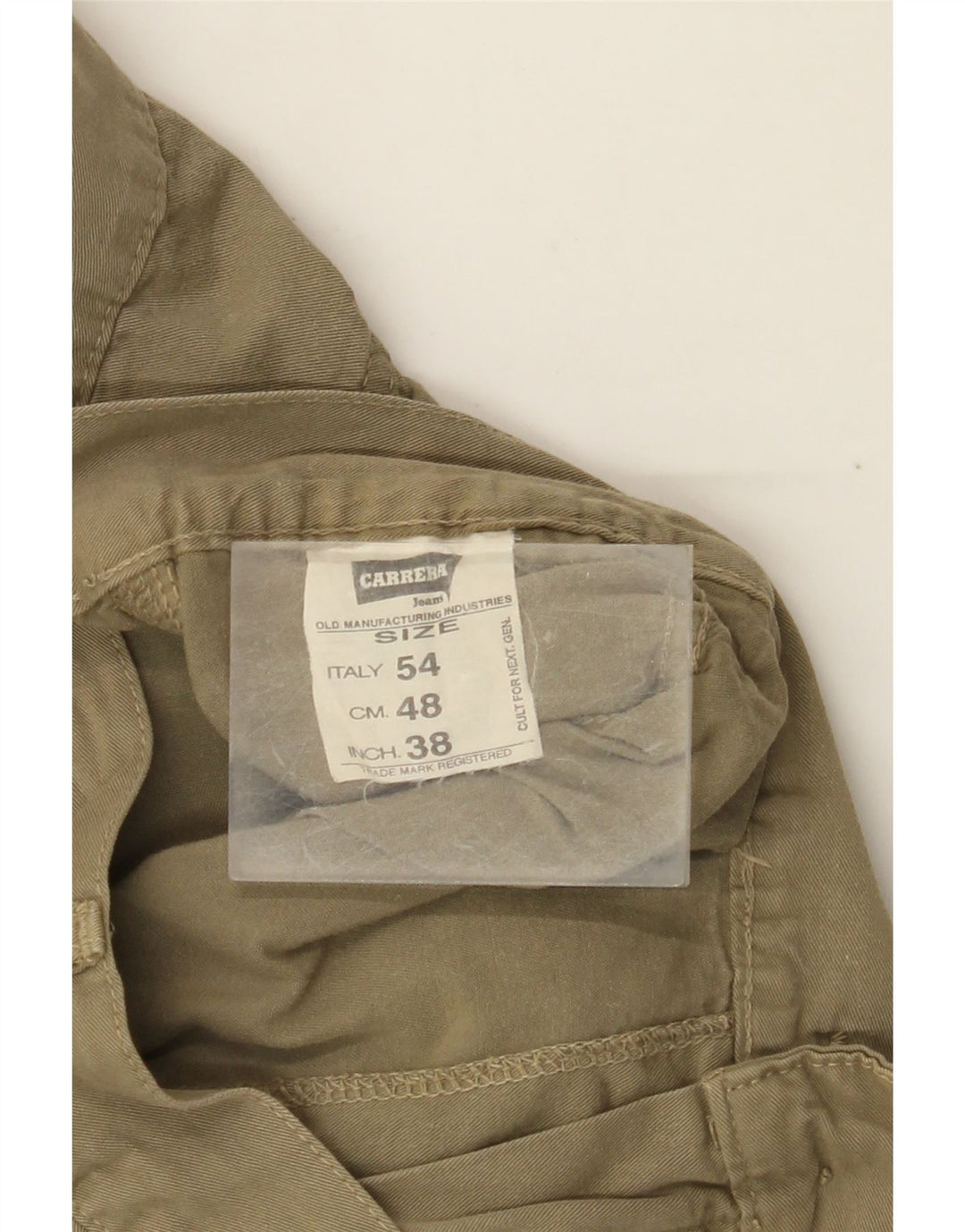CARRERA Straight Cargo bukser til mænd IT 54 2XL W36 L31 Khaki Bomuld