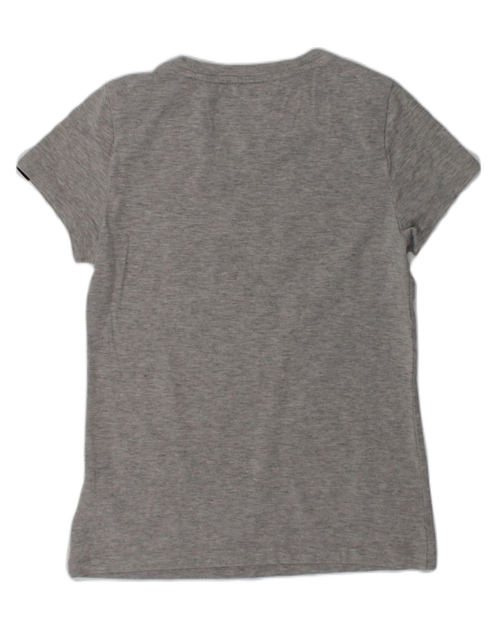 ADIDAS Girls Graphic T-Shirt Top 9-10 Years Grey Cotton | Vintage Adidas | Thrift | Second-Hand Adidas | Used Clothing | Messina Hembry 