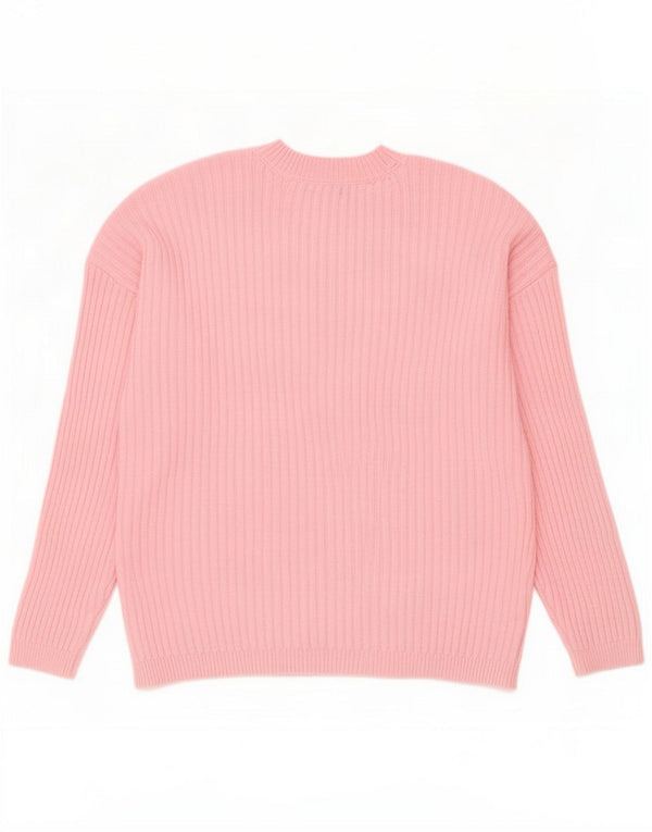 Marks & Spencer Dame sweater med rund hals DK 16 Large Pink Polyester