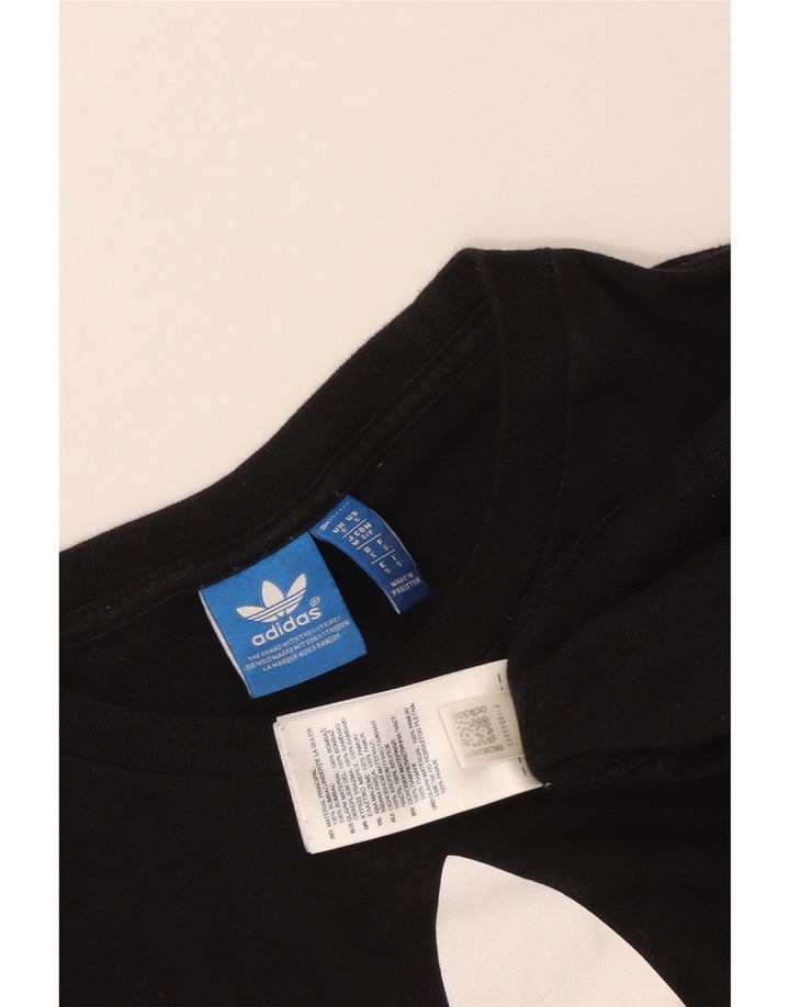 Adidas Herre grafisk T-shirt top lille sort bomuld