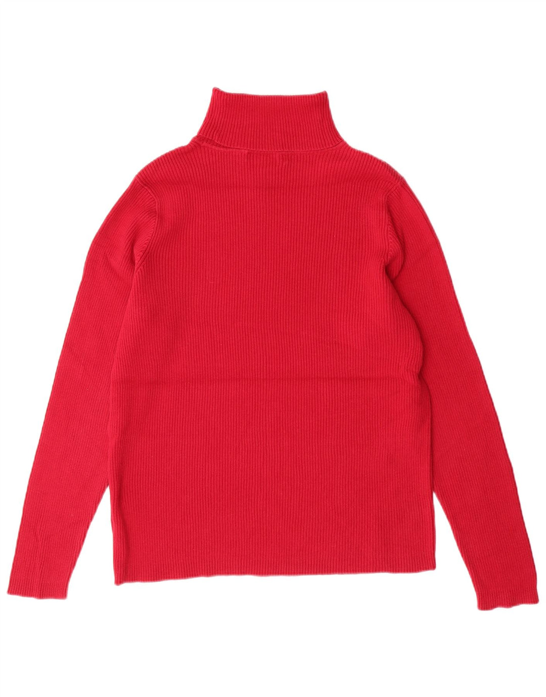 RALPH LAUREN Dame Rullehals Sweater UK 16 Stor Pink Bomuld