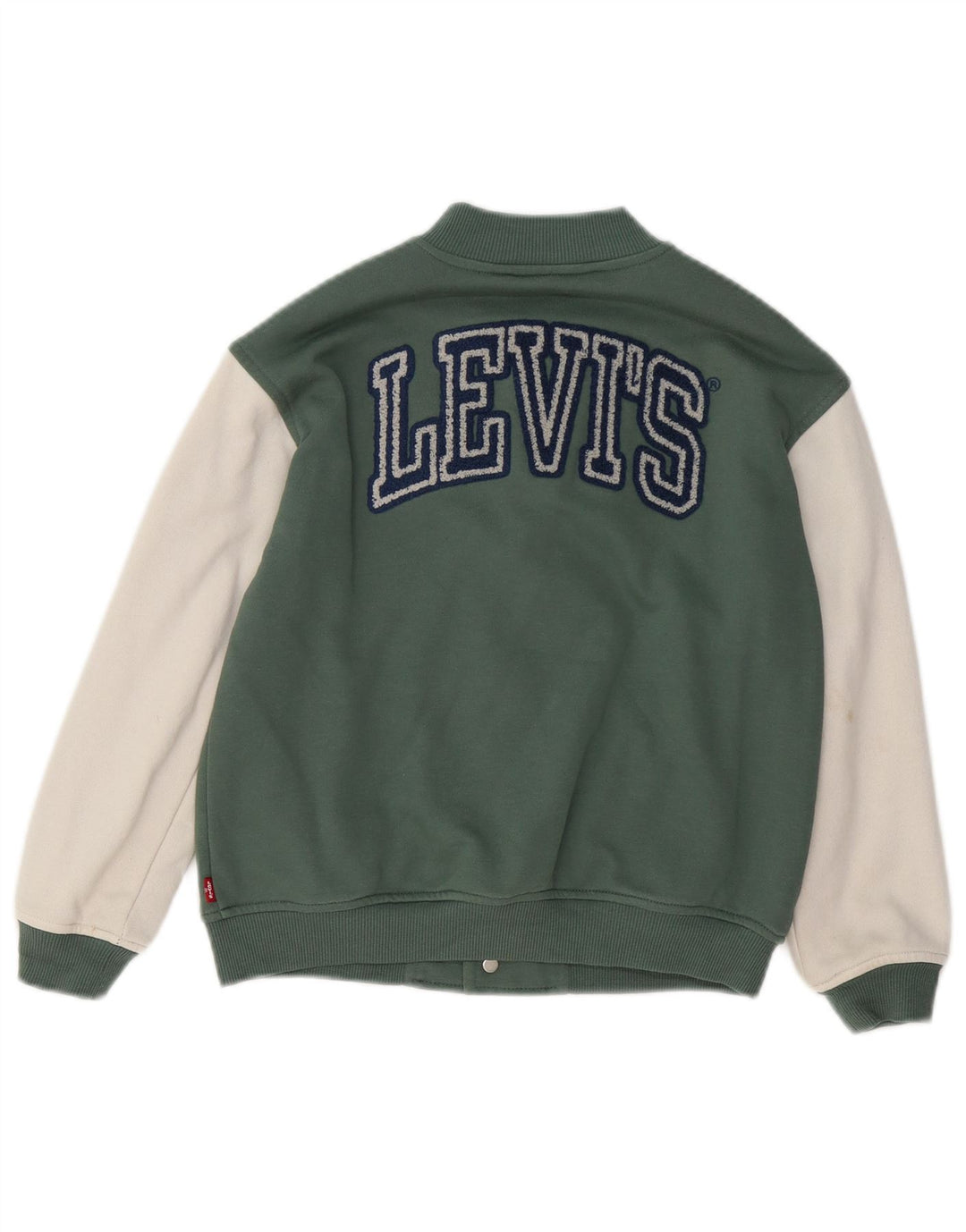 Levi's Boys Grafisk Varsity-jakke 7-8 år Grøn Colourblock Bomuld