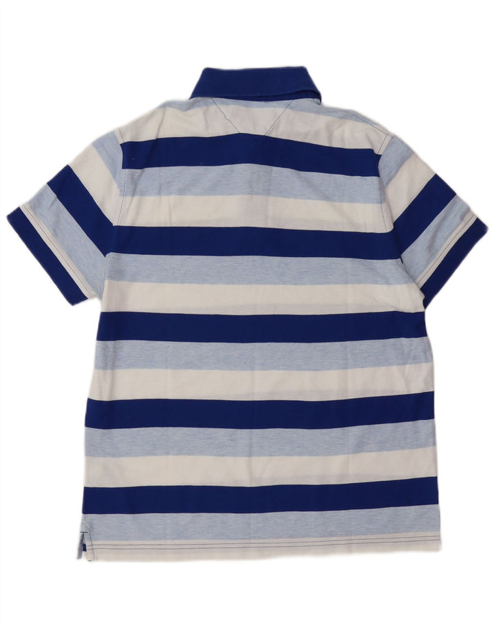 TOMMY HILFIGER Poloshirt til mænd mellemblå stribet bomuld