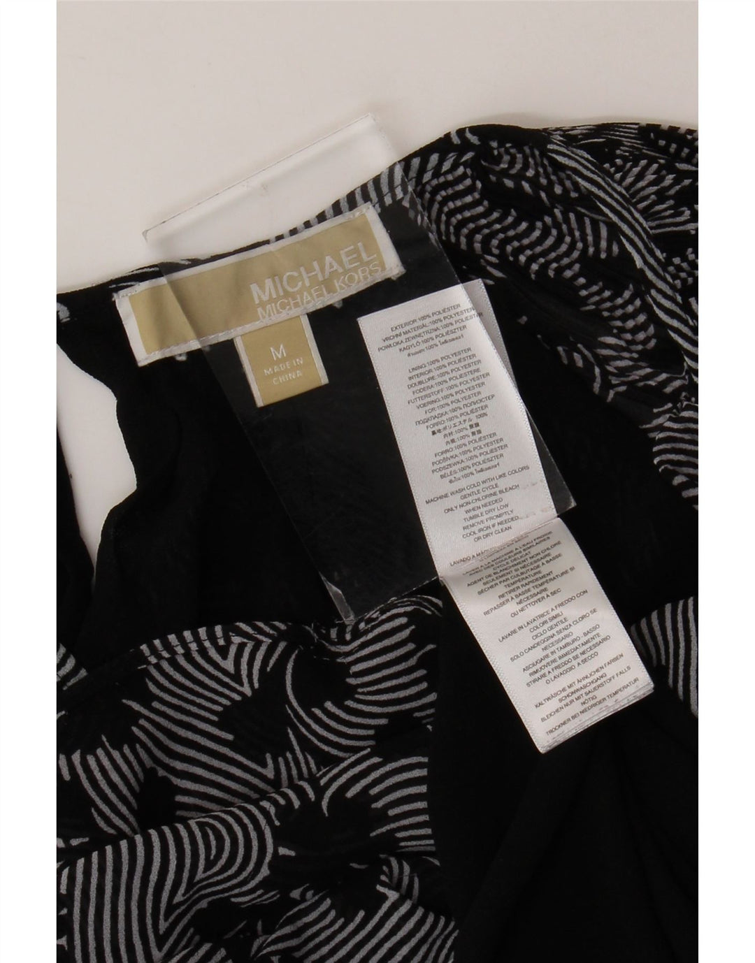 MICHAEL KORS Kvinder Oversized Shift Dress UK 14 Medium Black Floral