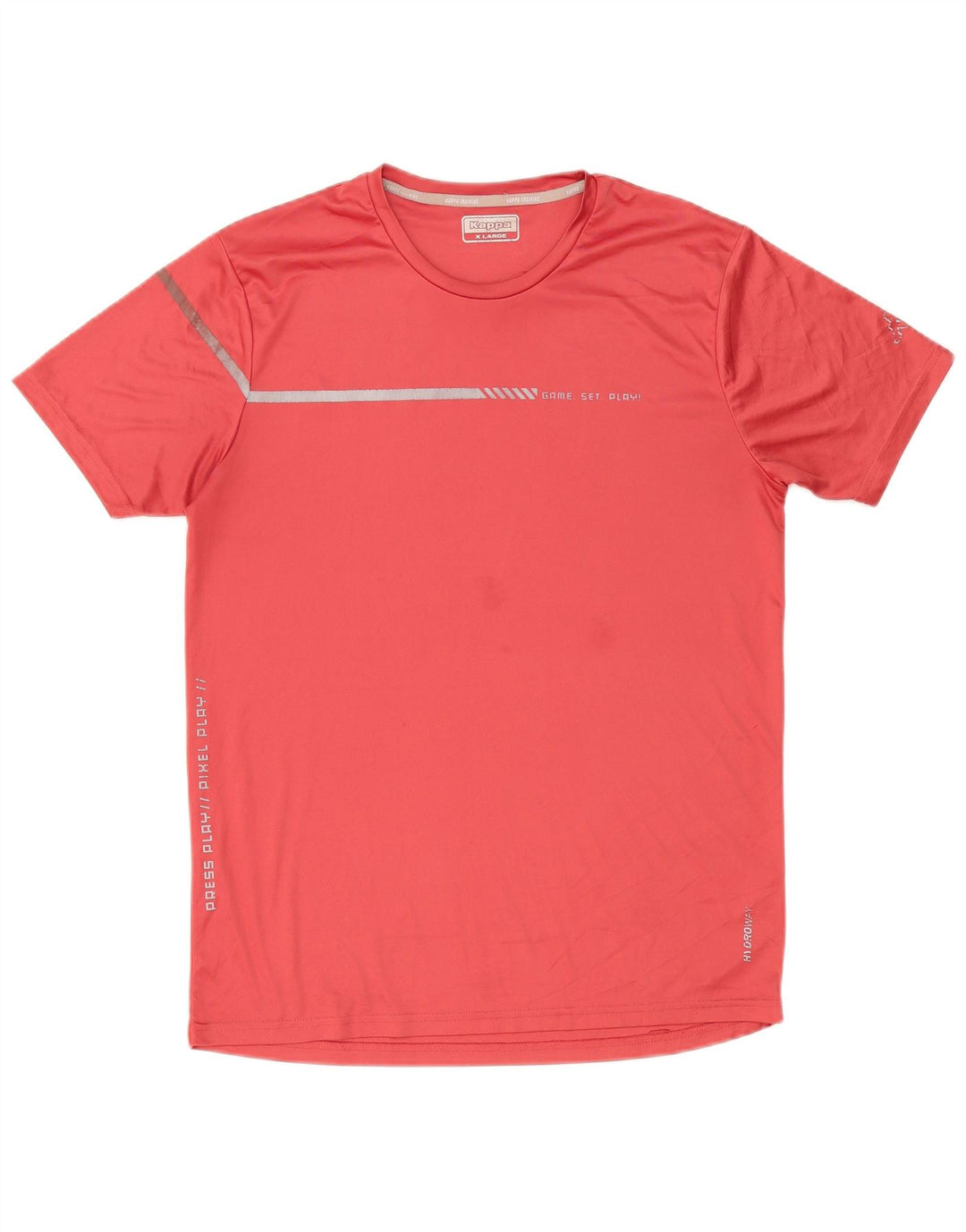 Kappa Herre T-Shirt Top XL Rød Polyester