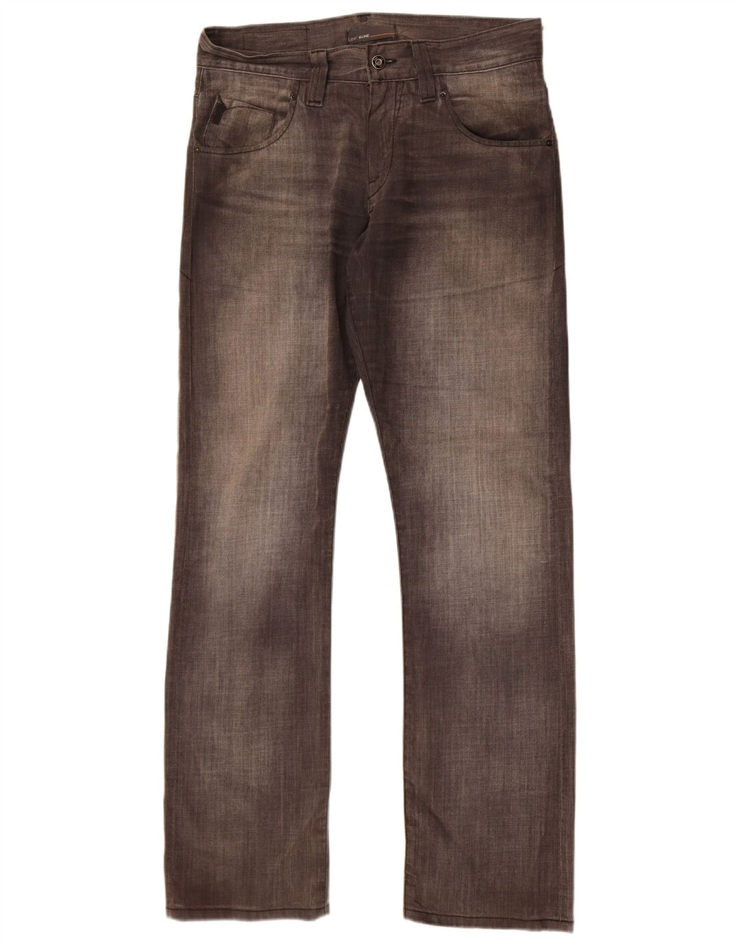 Lee Mens Clark Straight Jeans W32 L34 Grå Bomuld