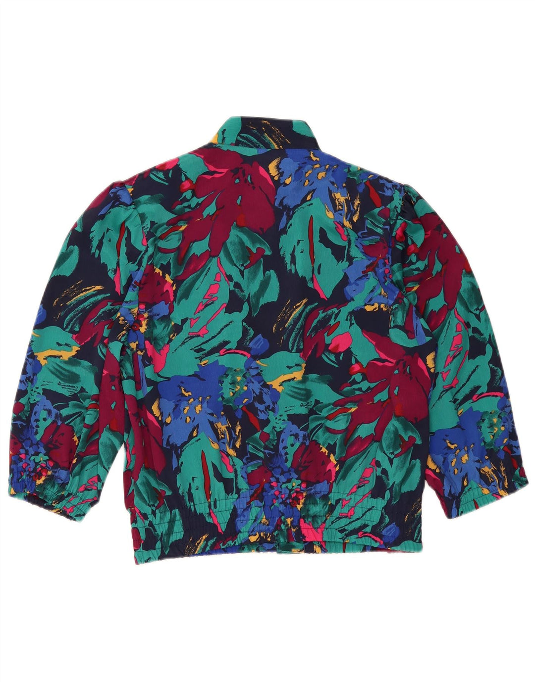 COMMANDER Dame Crop Shirt Bluse EU 42 Large Multicolored Floral