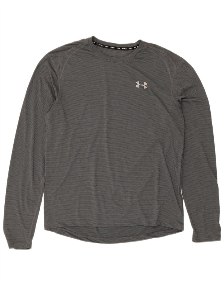 Under Armour Herre Monteret Running Top Langærmet Large Grey Sports