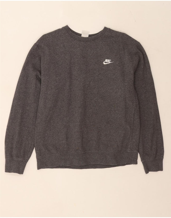 Nike Herre sweatshirt Jumper Medium Grey Bomuld