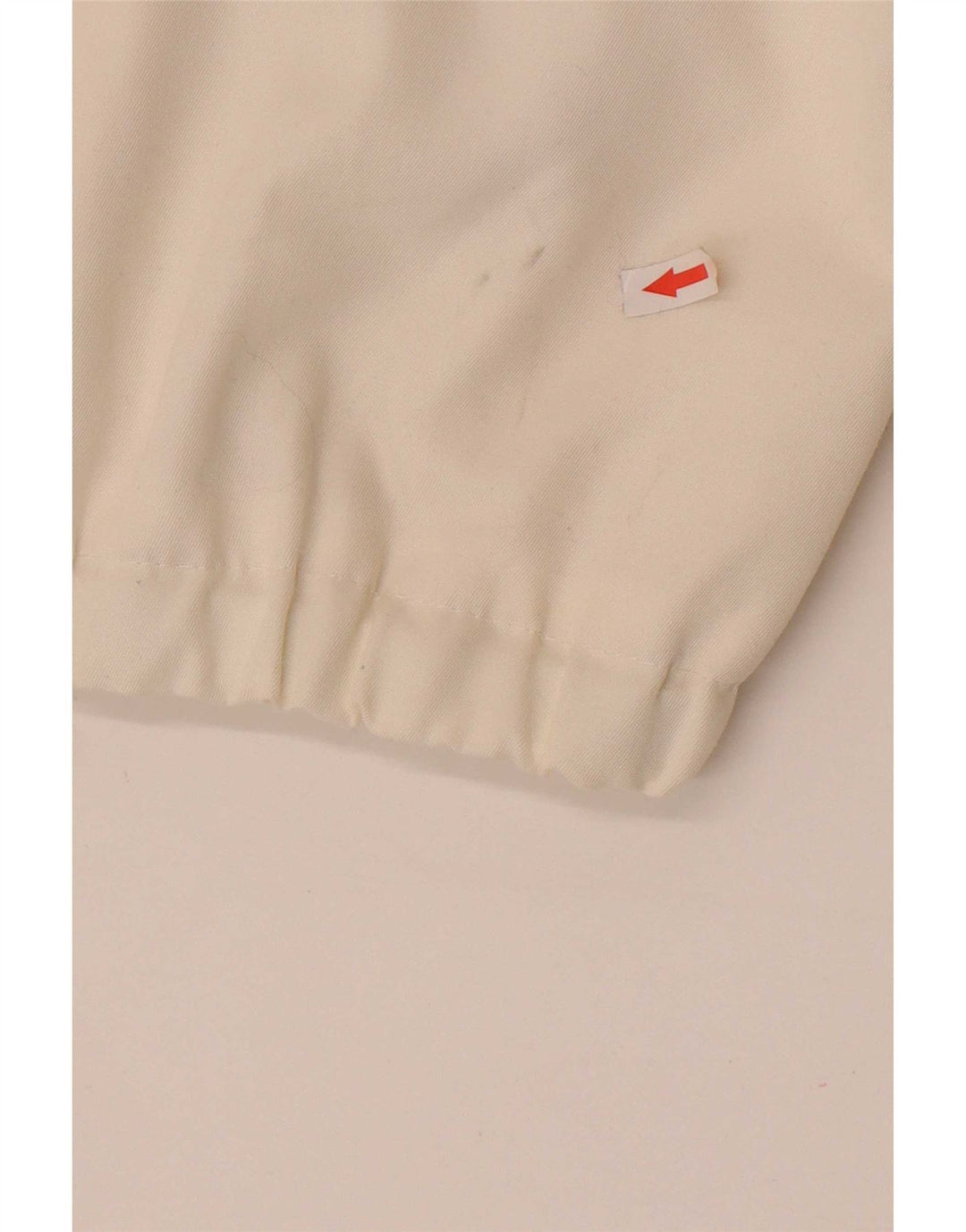 Vintage bomberjakke til kvinder IT 46 Large White Colourblock Polyester