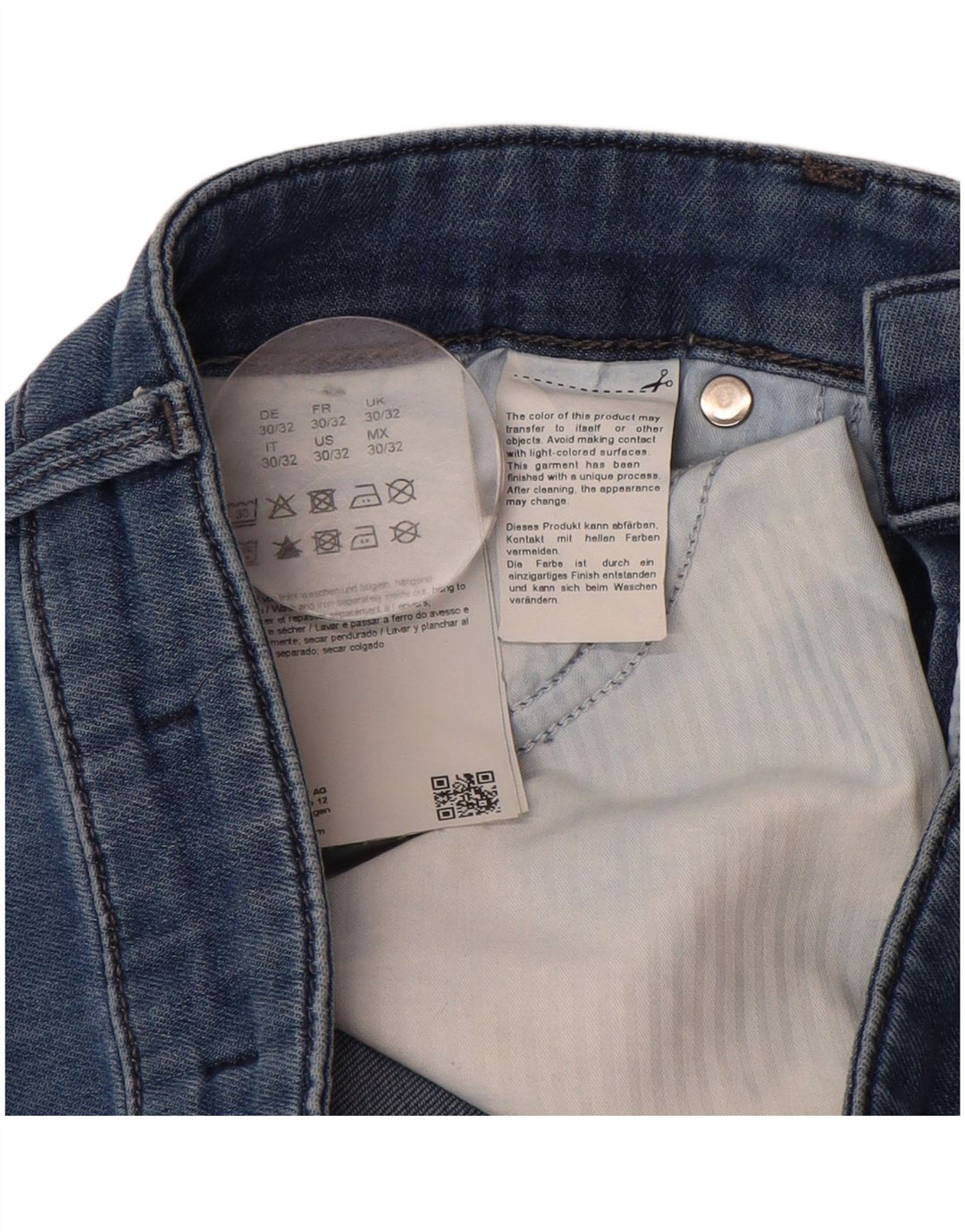 HUGO BOSS Womens Slim Jeans W30 L32 Blue Cotton