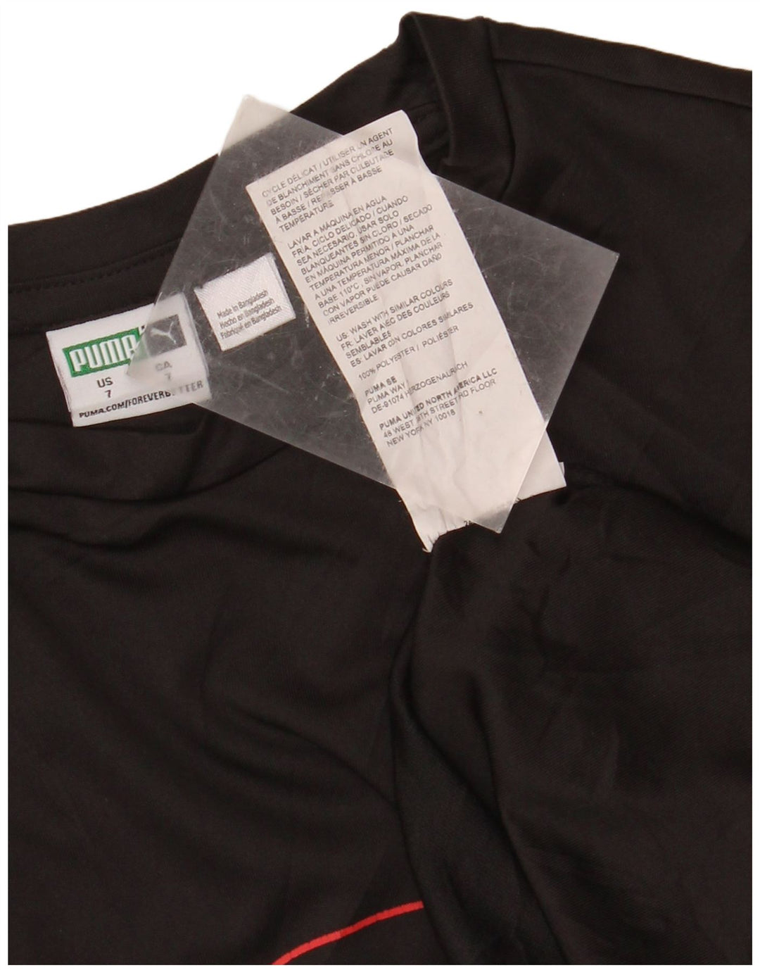 PUMA Drenge Grafisk Vest Top 6-7 År Sort Polyester