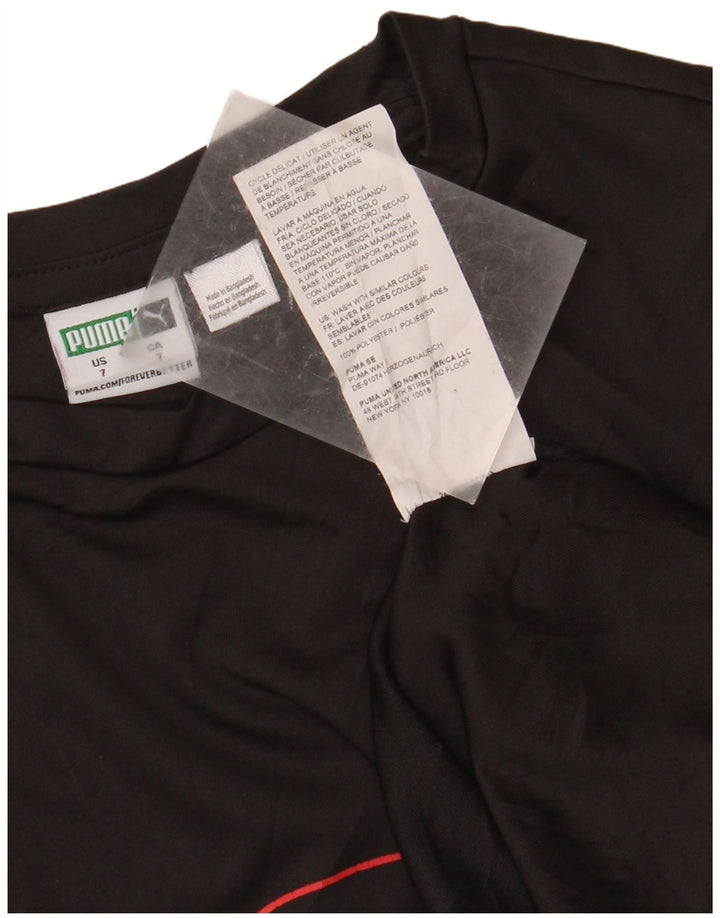 PUMA Drenge Grafisk Vest Top 6-7 År Sort Polyester