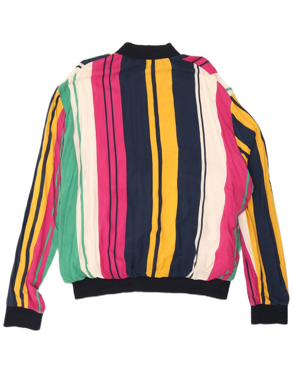 Zara Herre Bomberjakke UK 42 XL Flerfarvet Stribet