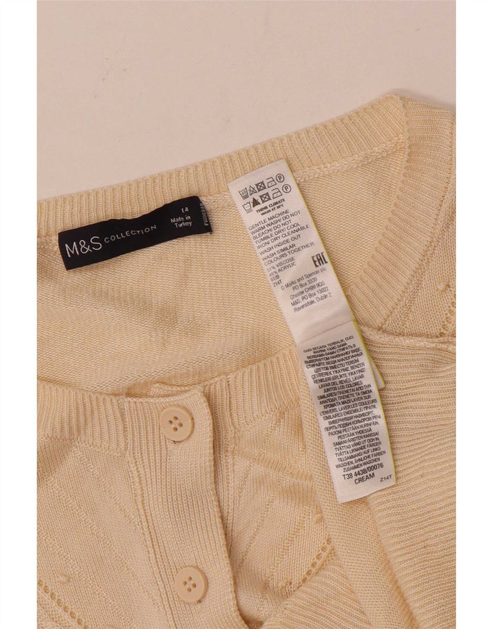 Marks & Spencer Dame oversized cardigan sweater UK 14 Medium Beige