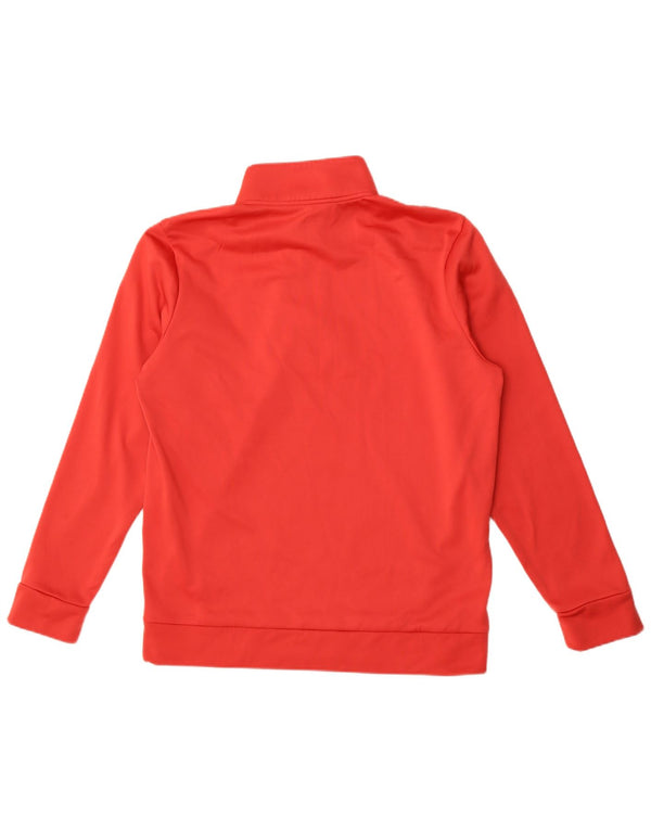 Under Armour Herre Zip Neck Sweatshirt Jumper Medium Rød Polyester