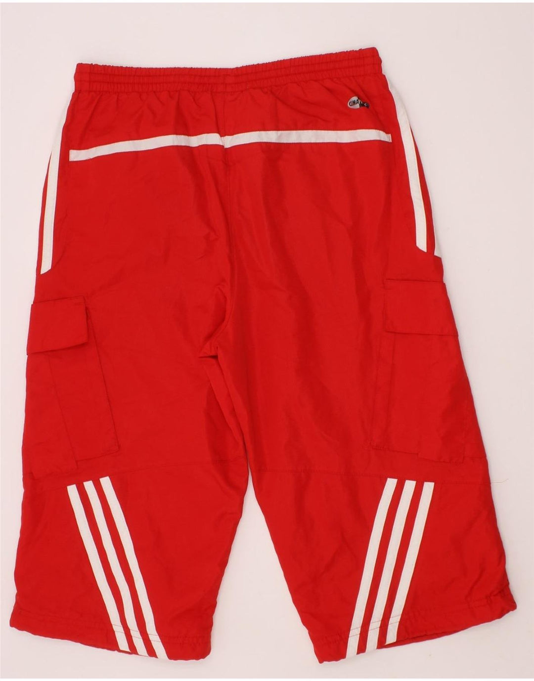 ADIDAS Boys Clima Proof Bermuda Sport Shorts 9-10 Years  Red Polyacrylic Vintage Adidas and Second-Hand Adidas from Messina Hembry 