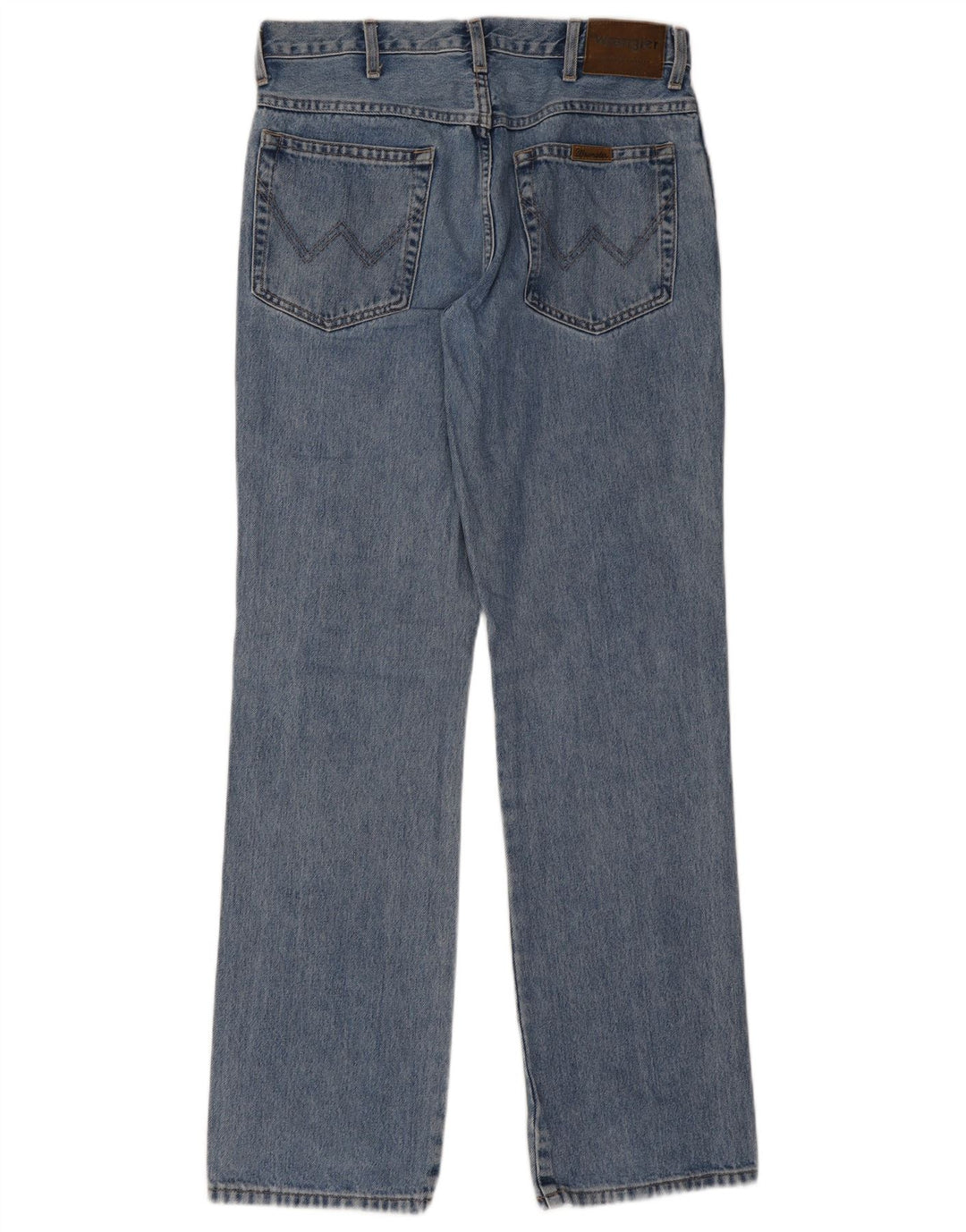 Wrangler Herre Regular Fit Straight Jeans W32 L32 Blå Bomuld