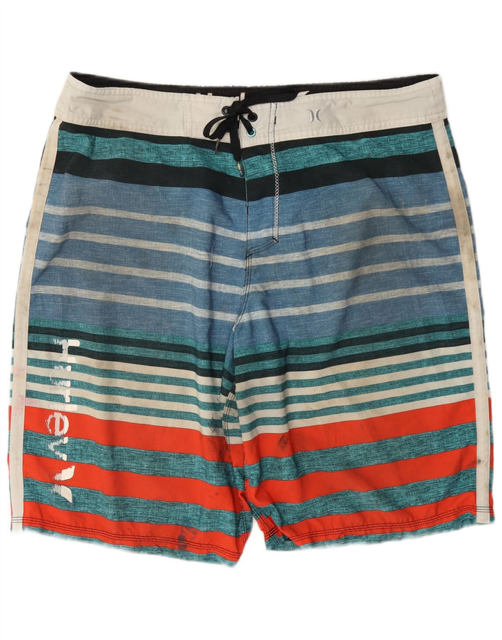 Hurley Herre grafiske badeshorts Stor flerfarvet stribet polyester